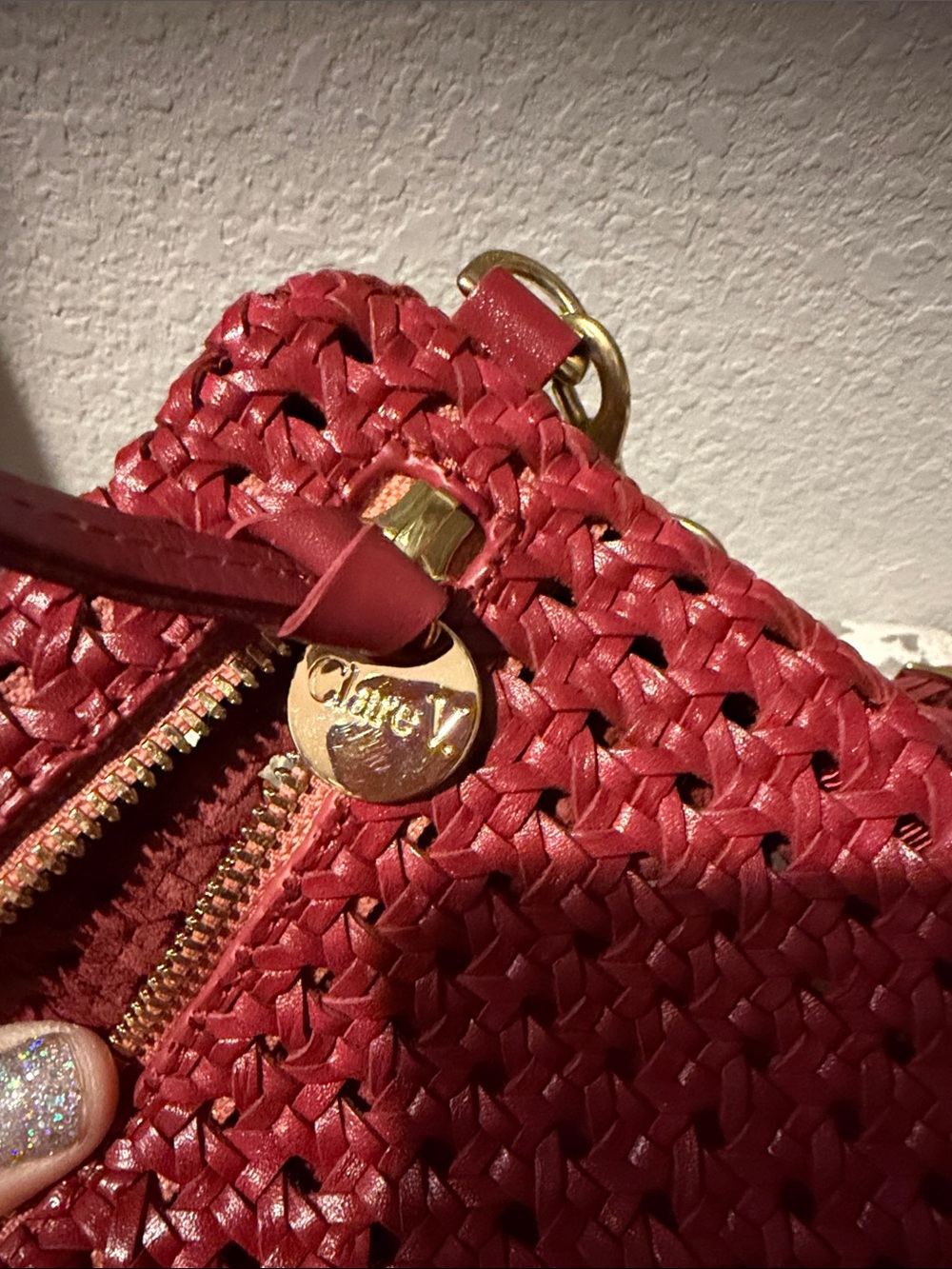 Clare V Woven Plummy Ratton Crossbody Fanny Pack - Picture 3 of 4